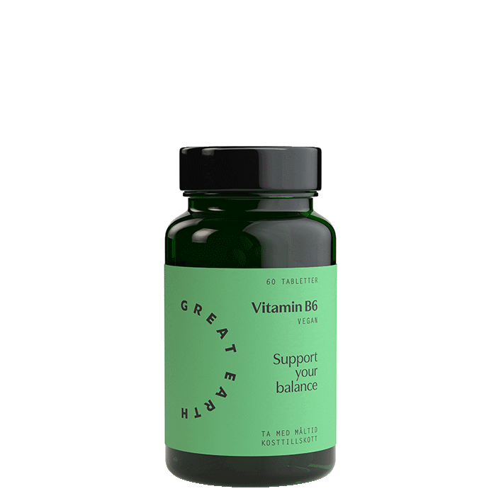 Vitamin B6, 60 tabletter