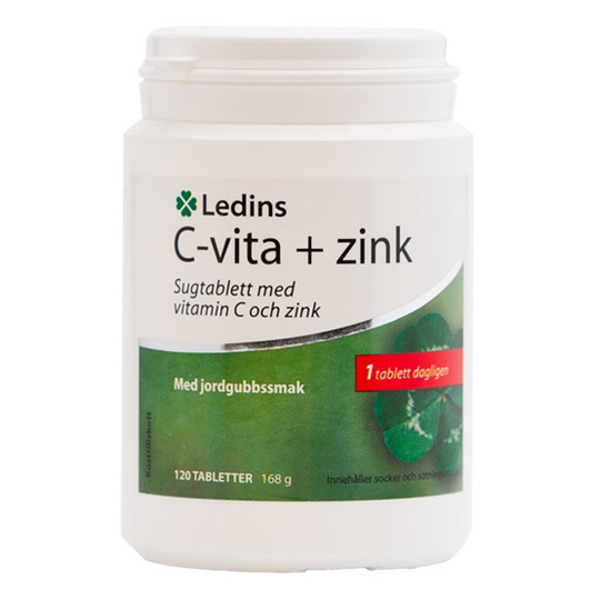 Ledins C-vita + Zink Jordgubbsmak 120 tabletter