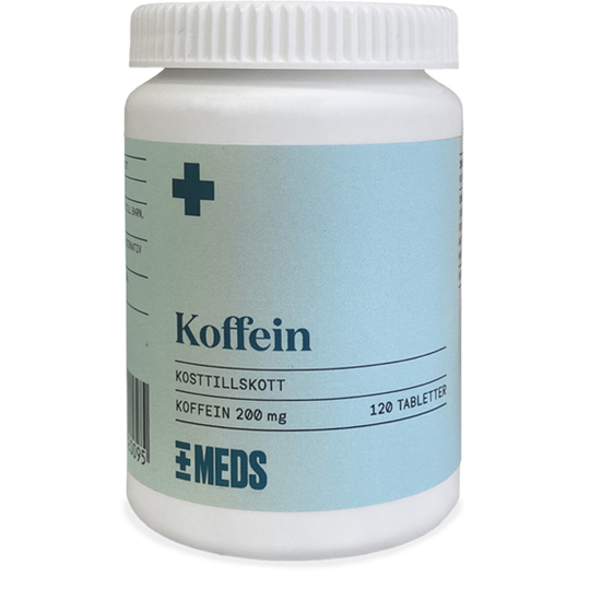 MEDS Koffeintabletter 200mg 120 tabletter
