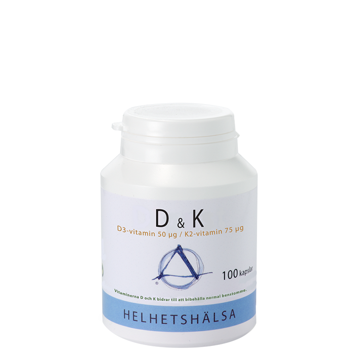 D & K vitamin, 100 kapslar