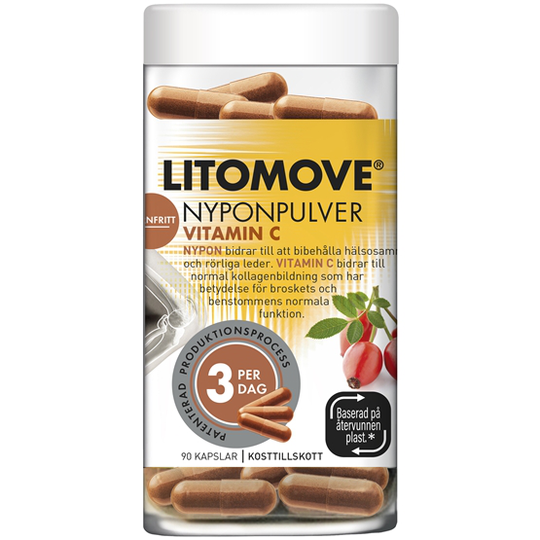 Litomove Nyponkapslar Vitamin C 90 kapslar