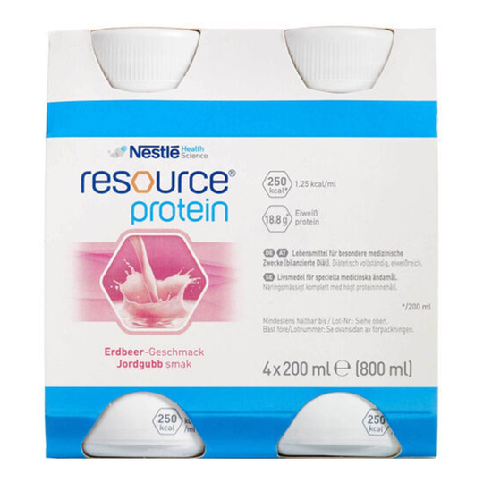 Resource Protein Jordgubb 4 x 200 ml