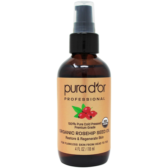 Pura D'or Pro Label Organic Rosehip Seed Oil 118 ml