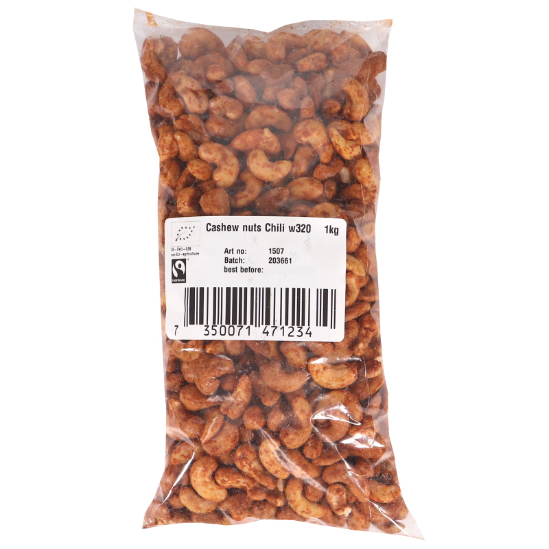 Eko Cashewnötter Chili Fairtrade - 20% rabatt
