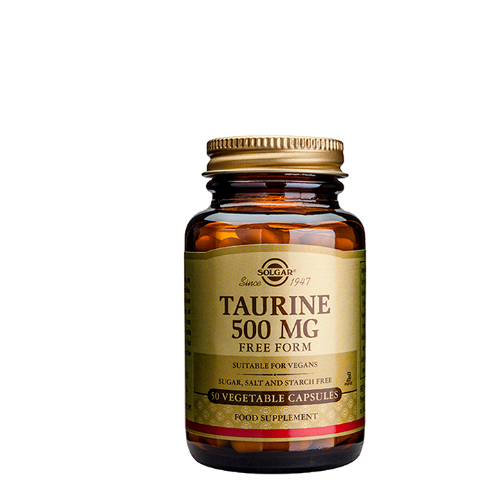 Taurine 500 mg, 50 kapslar