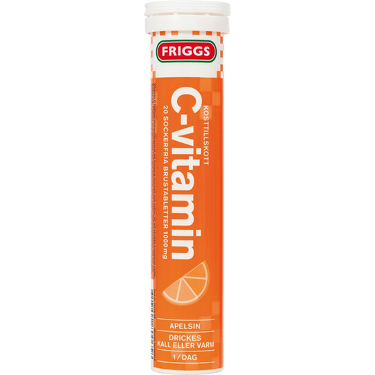 Friggs C-Vitamin Apelsin 20 Brustablettetter