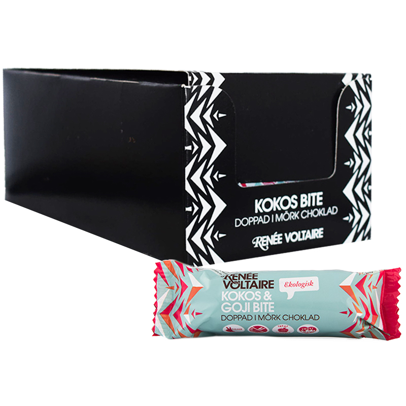 Hel Låda Bars "Kokos & Gojibites" 24 x 40g - 48% rabatt