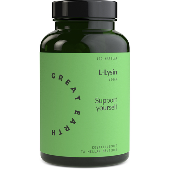 Great Earth L-Lysin 500mg 120 kapslar