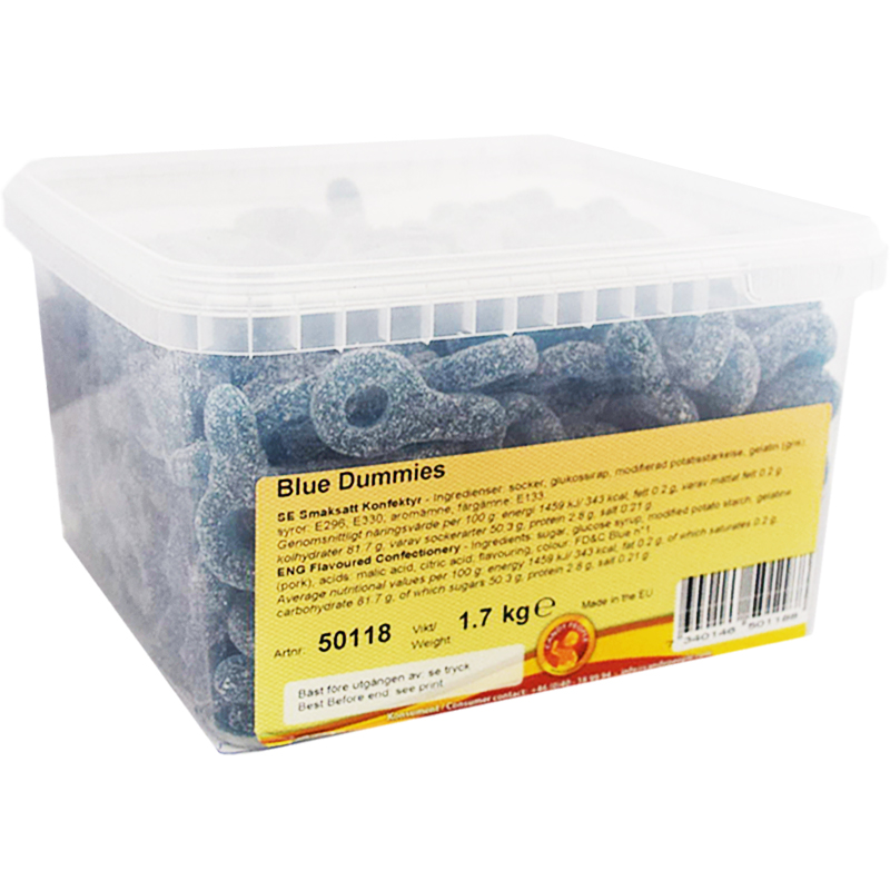 Hel Låda "Blue Dummies" 1,7kg - 62% rabatt