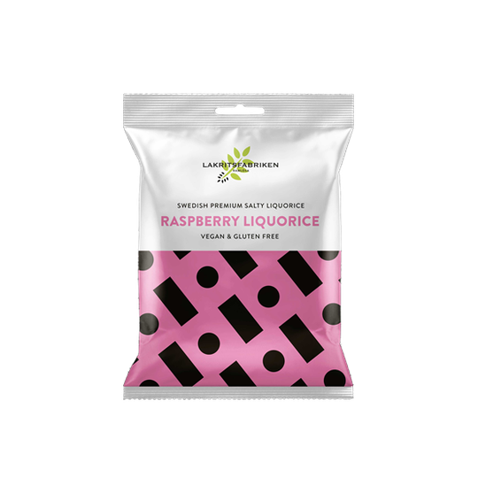 Lakritsfabriken Premium White Salty Raspberry 100 g