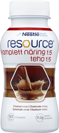 Resource Komplett Näring 1,5 choklad, drickfärdigt kosttillägg 4 x 200 milliliter