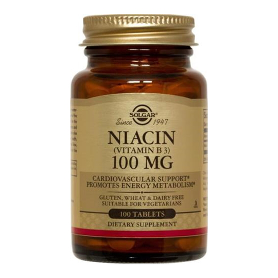 Solgar Niacin Vitamin B3 100 mg 100 tabletter