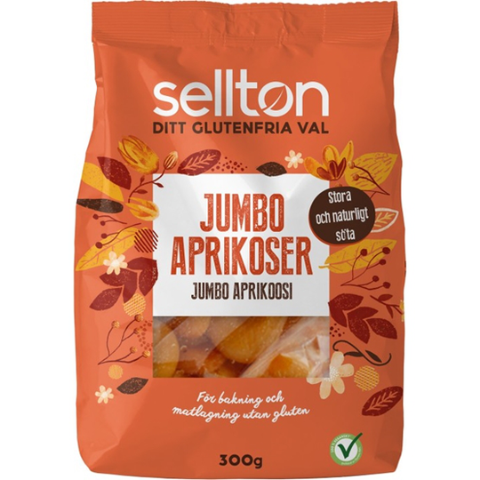 Sellton Aprikoser Jumbo 300 g