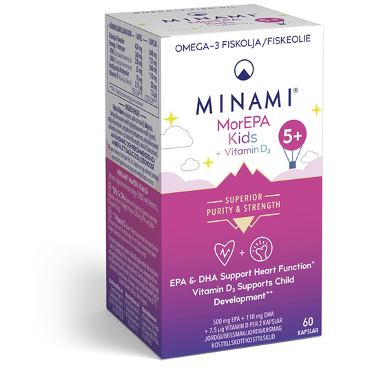 MorEPA Mini med D-vitamin 85% 60 kapslar