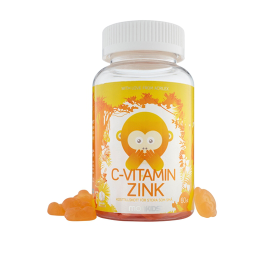 Monkids C-vitamin & Zink 60 tuggtabletter