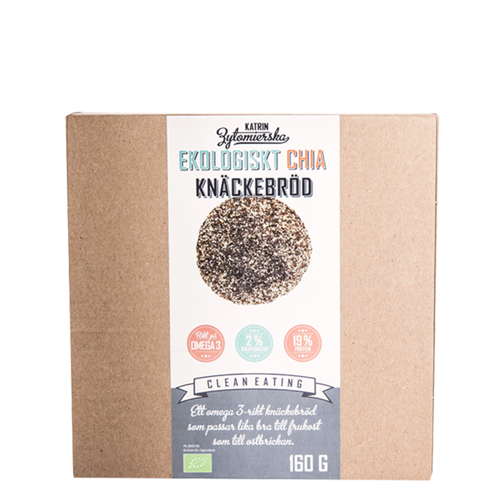Ekologiskt Chia Knäckebröd, 160 g