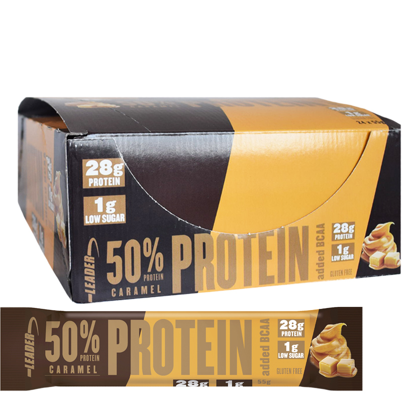 Hel Låda Proteinbars "Caramel" 24 x 55g - 51% rabatt