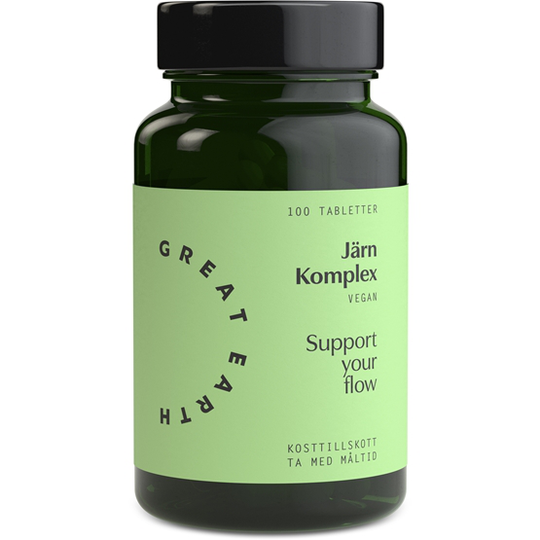 Great Earth Järn Komplex 25 mg 100 tabletter