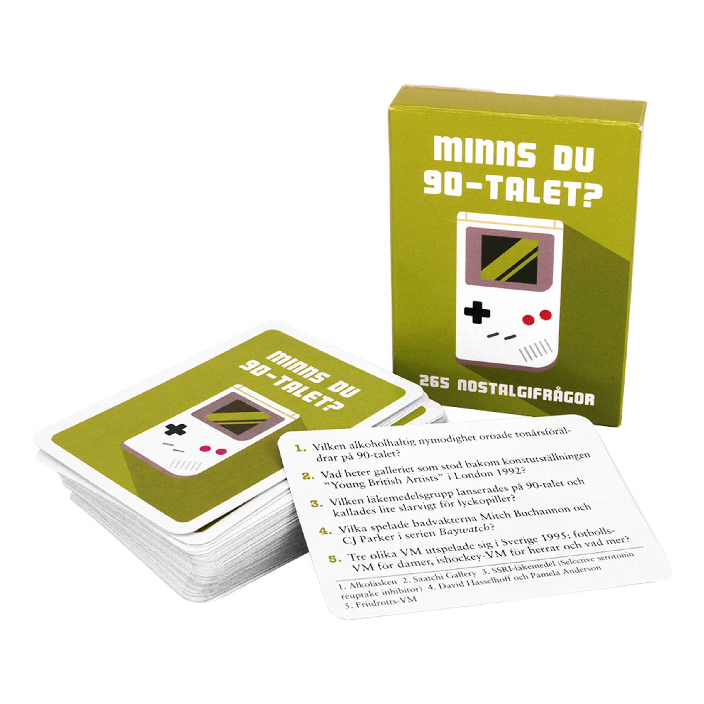 Minns du 90-talet? Frågespel