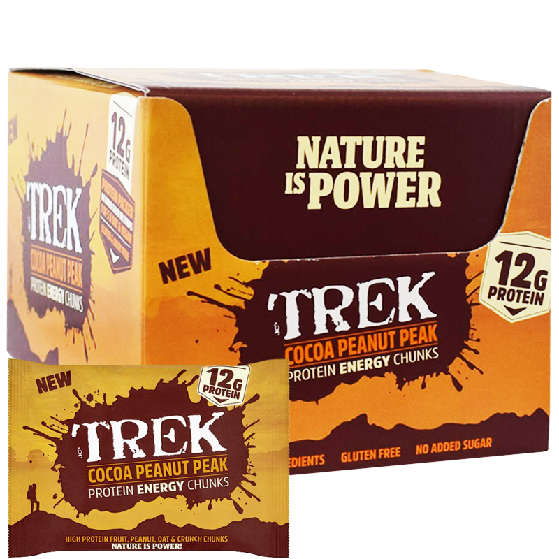 Hel Låda Proteinbitar "Cocoa Peanut Peak" 14 x 60g - 83% rabatt