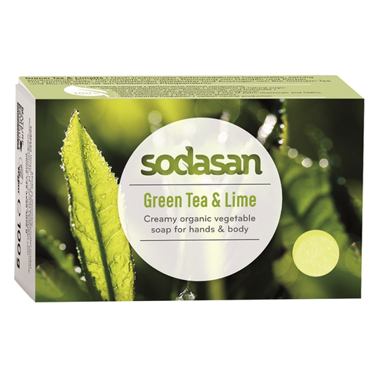 Sodasan Grönt Te & Lime EKO Tvål 100 g