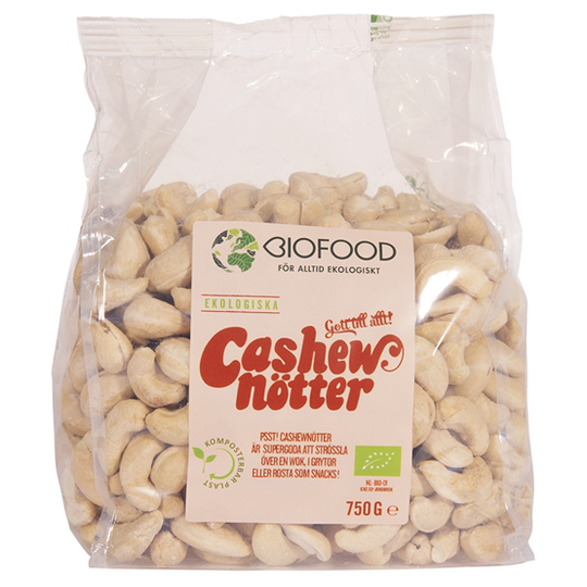 Biofood Cashewnötter 750 g