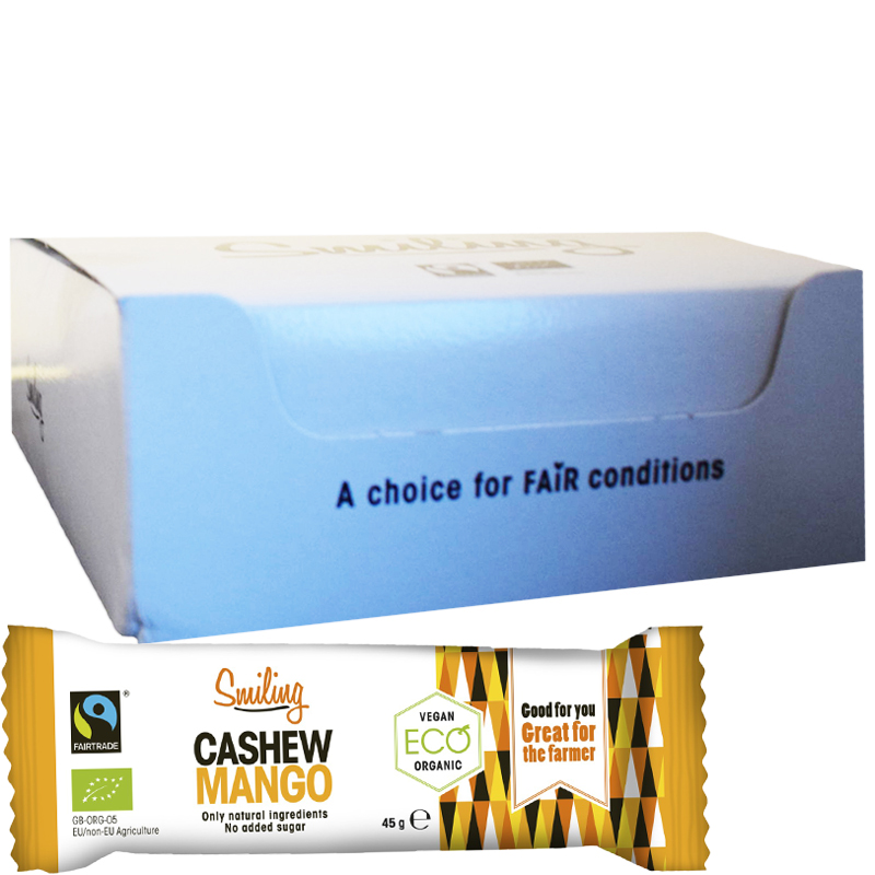 Eko Hel Låda Bars Cashew & Mango 20 x 45g - 63% rabatt