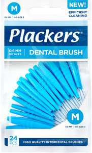 Plackers Dental Brush M 0.6 mm 24 st
