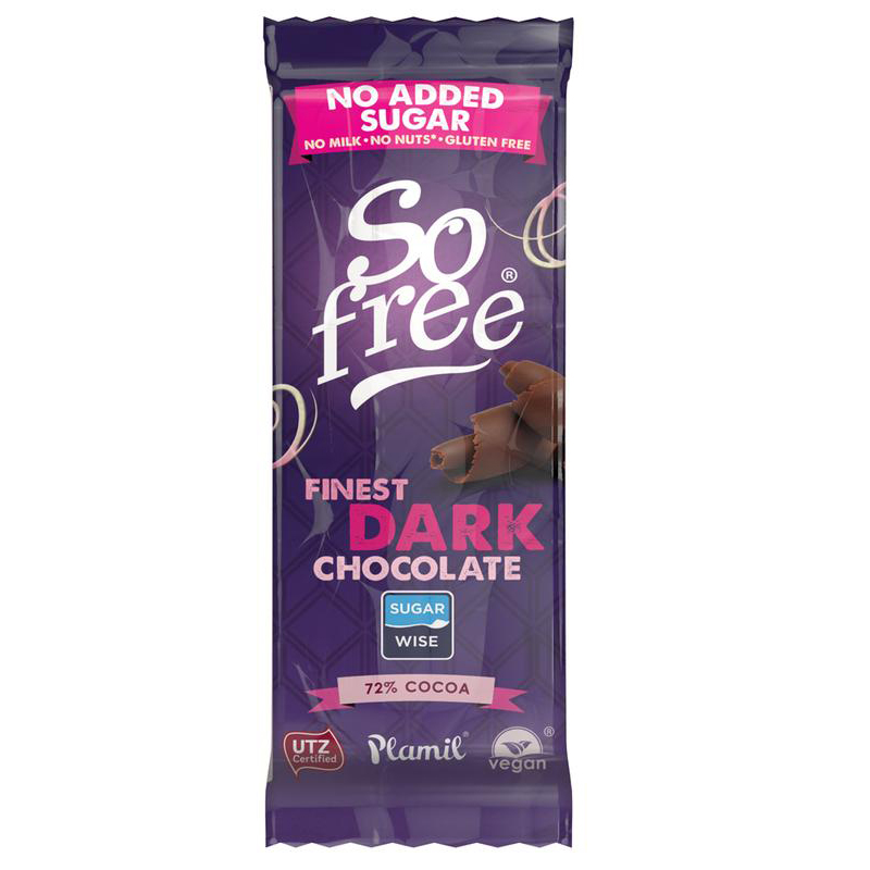 Mörk Choklad "No Sugar" 35g - 33% rabatt