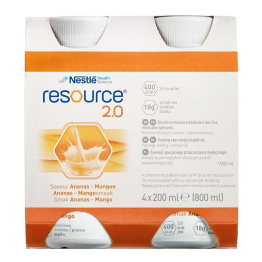 Resource 2.0 Ananas-Mango 4 x 200 ml