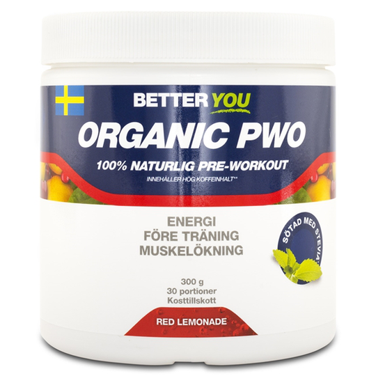 Better You Organic PWO 300g Red lemonad
