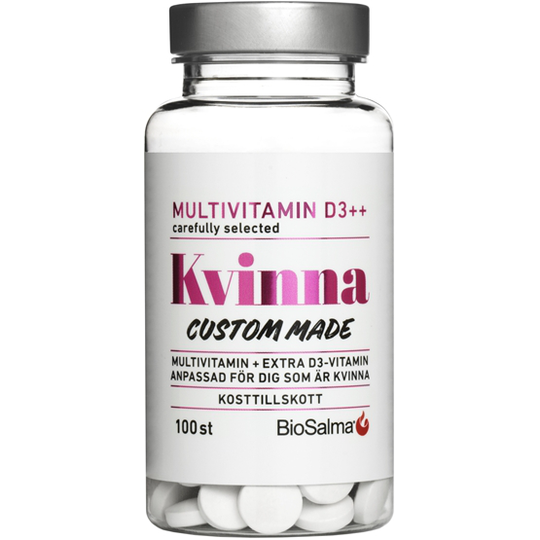 BioSalma Multivitamin Kvinna D-vitamin++ 100 kapslar