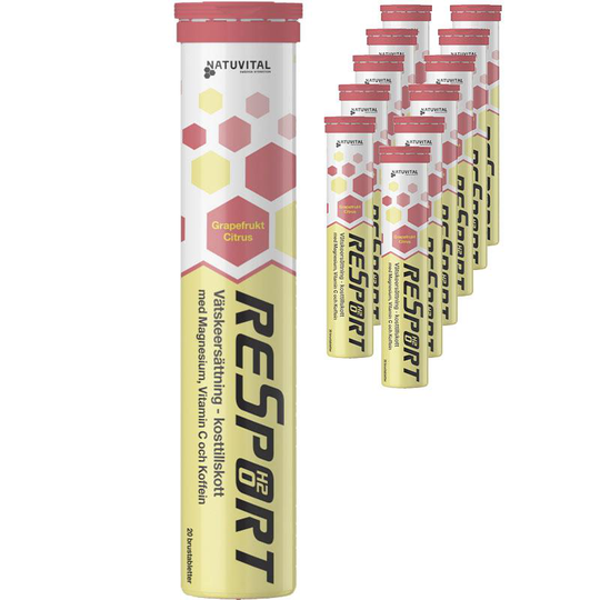 Natuvital Vätskeersättning Grape & citrus 12-pack