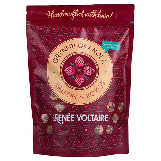 Renee Voltaire Grynfri Granola Hallon & Kokos, 375 g