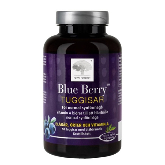 New Nordic Blue Berry Tuggisar 60 st