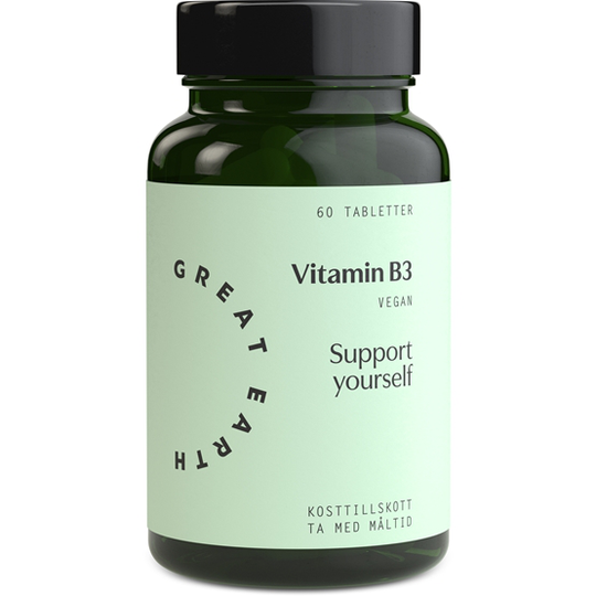 Great Earth Vitamin B3- 500 mg 60 tabletter