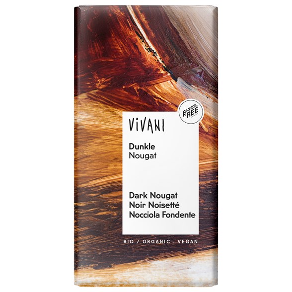 Vivani Ekologisk Mörk Nougat, 100 g