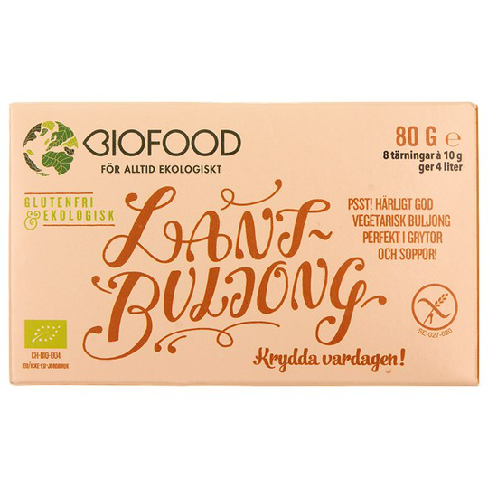 Biofood Ekologisk Lantbuljong Tärning, 8 st