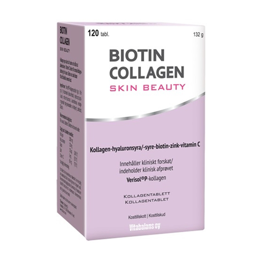 Vitabalans Lady Biotin Collagen Skin Beauty 120 tabletter