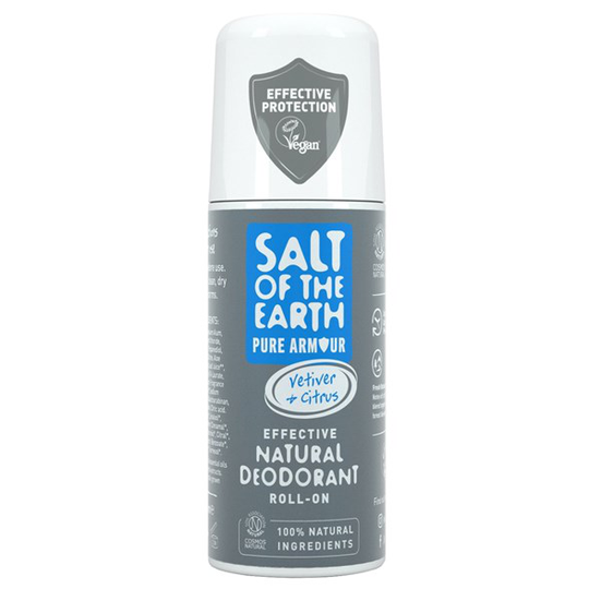 Salt of the Earth Pure Armour Natural Roll-On Deodorant, 75 ml
