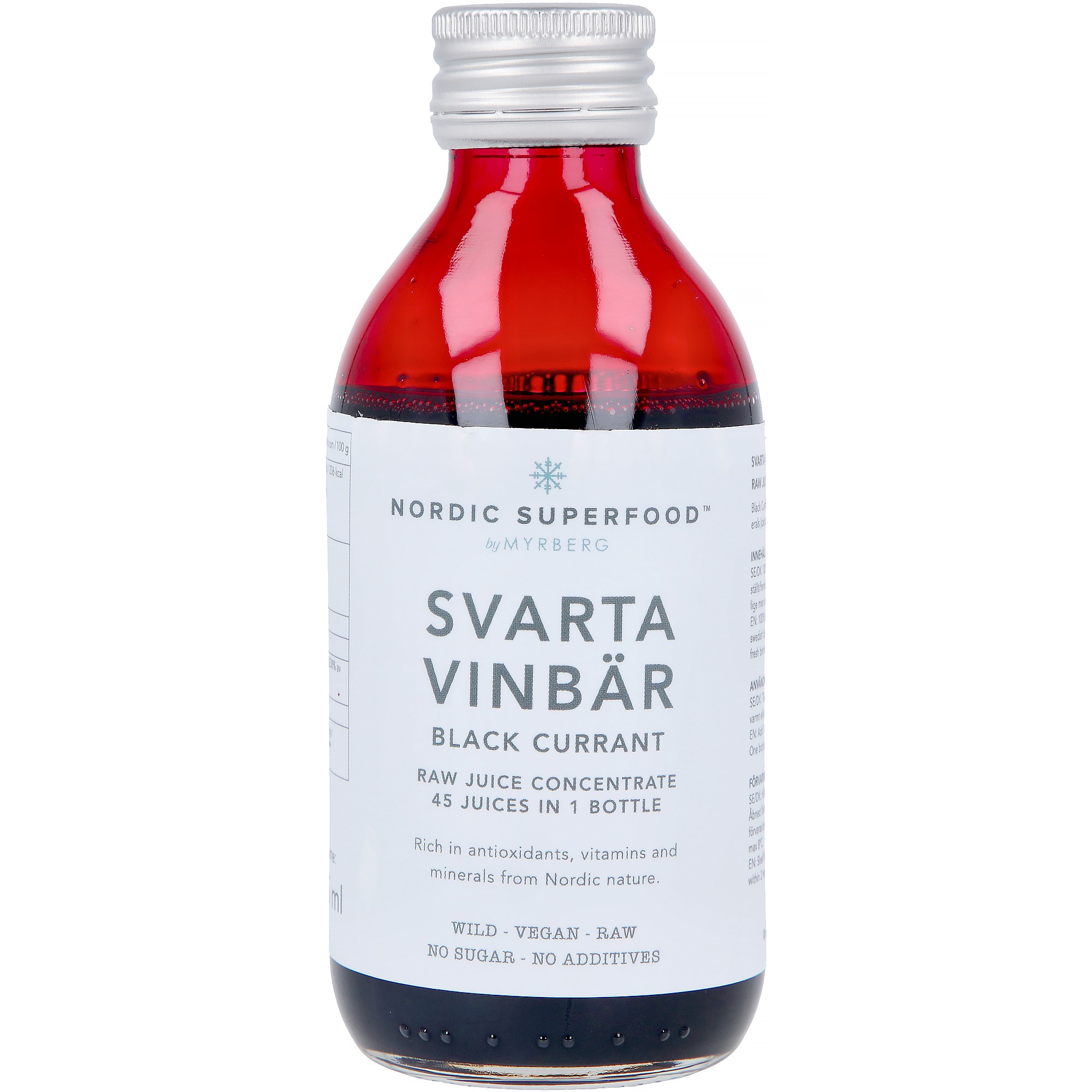 Nordic Superfood Rawjuice concentrate-svarta vinbär 195 ml