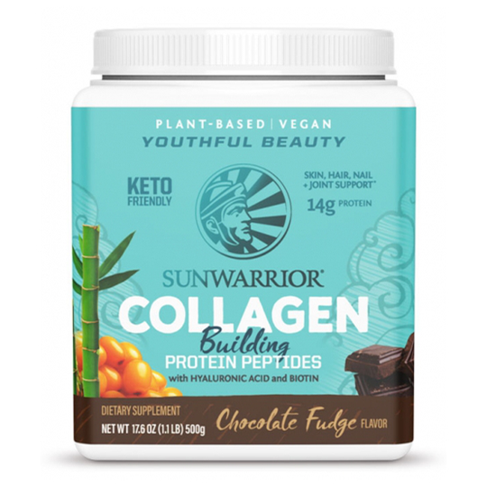 Sunwarrior Collagen Building Protein peptides 500 g Chocolate Fudge