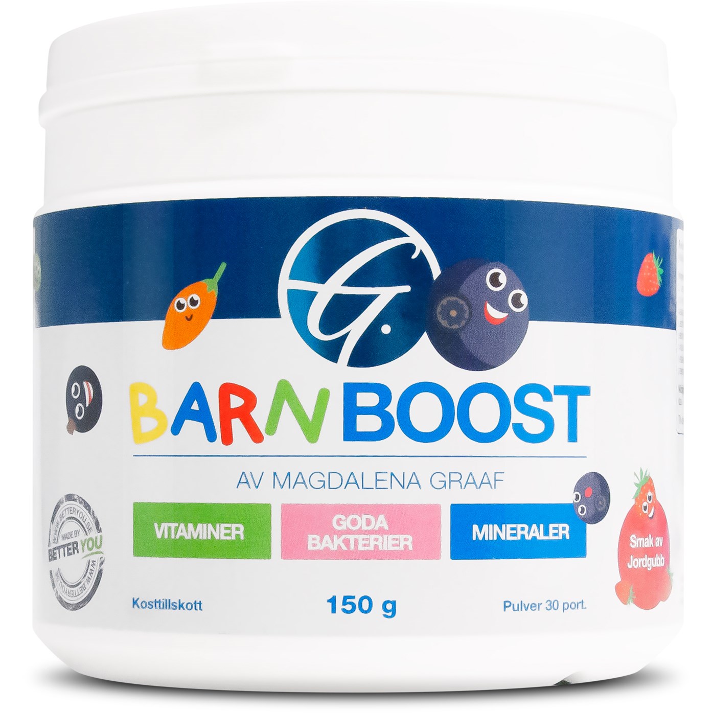 Better You Barn Boost 150 g Jordgubb 150 g