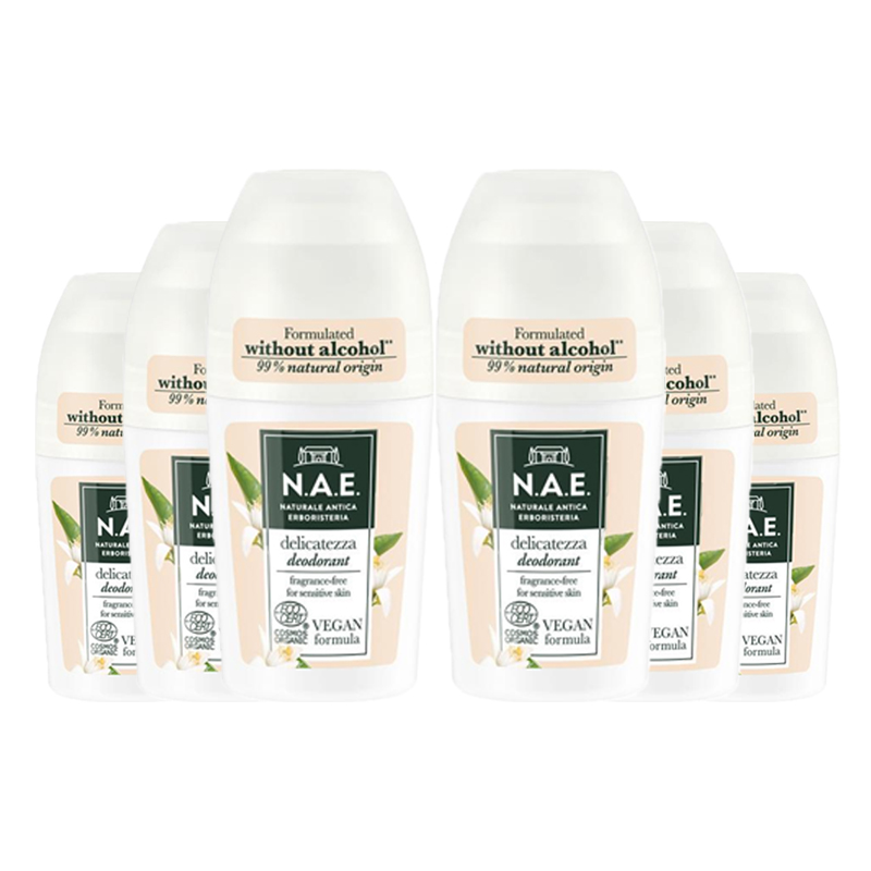 Deodorant Roll-On Delicatezza Parfymfri 6-pack - 79% rabatt
