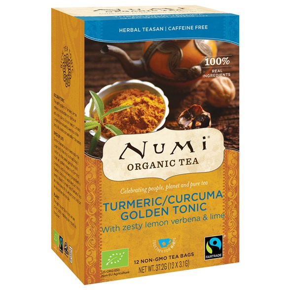 Numi Organic Tea Turmeric Golden Tonic, 12 påsar