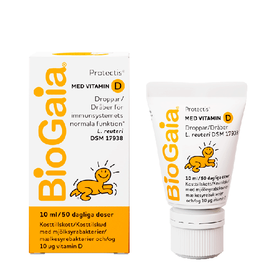 BioGaia Protectis Droppar med Vitamin D, 50 dagliga doser