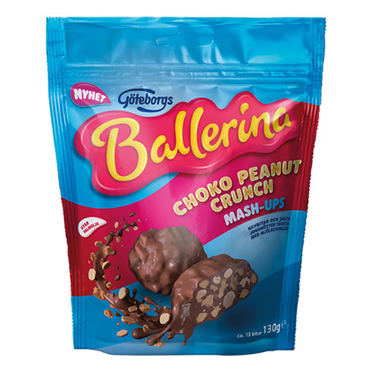 Ballerina Mash-Ups Choko Peanut Crunch - 130 gram
