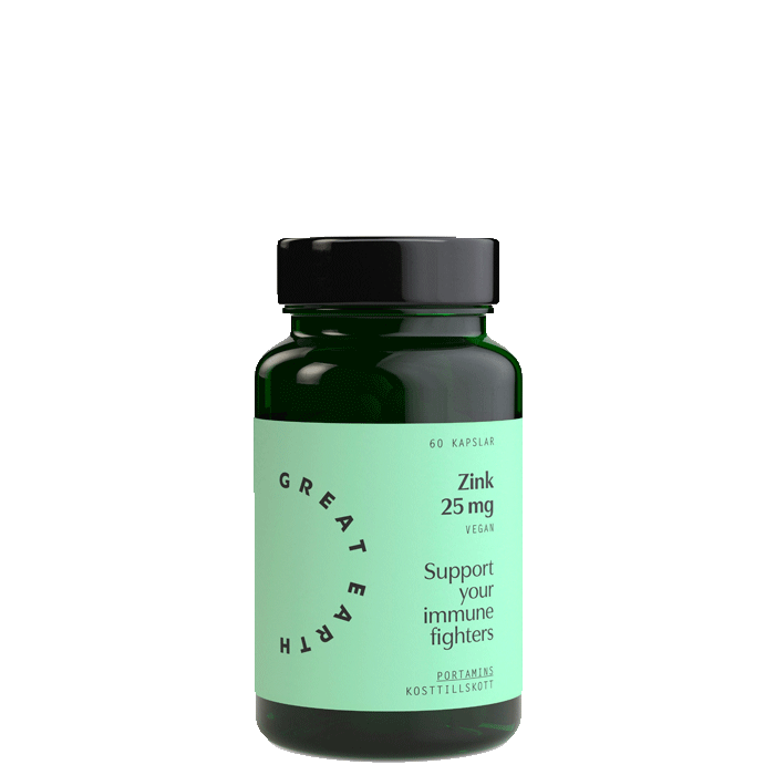 Zink 25 mg, 60 kapslar